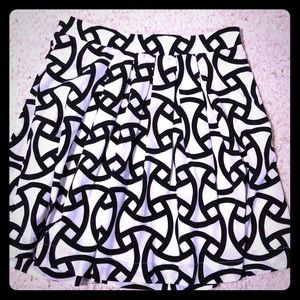 Black white skirt Francesca’s